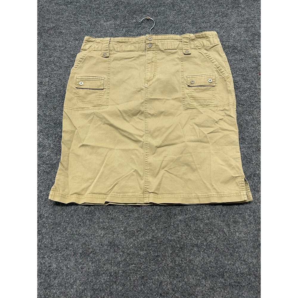 Columbia Skirt Womens Size 14 Tan Vertex Cargo Utility Hiking Stretch Casual